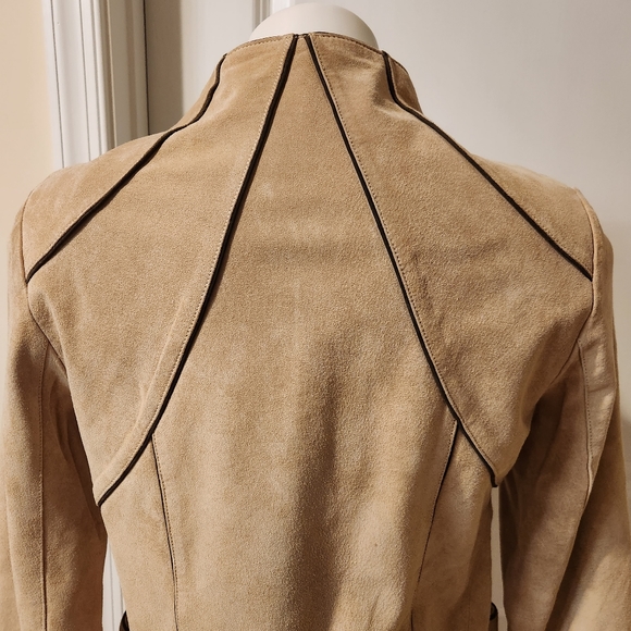 Monterra medium suede cream jacket - Picture 6 of 7